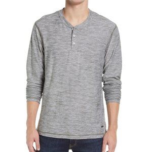 Rodd & Gunn Final Sale Men's Claremont Pinstripe Henley T-Shirt Feeder Slub Sage
